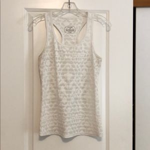 Oiselle white tank.
